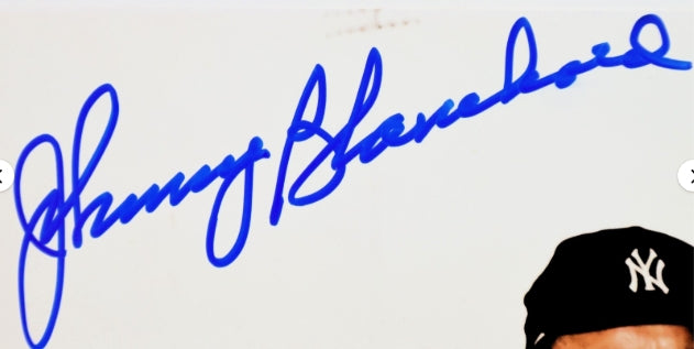 Johnny Blanchard Autographed New York Yankees 8x10 Photograph JSA COA