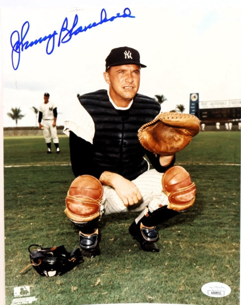 Johnny Blanchard Autographed New York Yankees 8x10 Photograph JSA COA