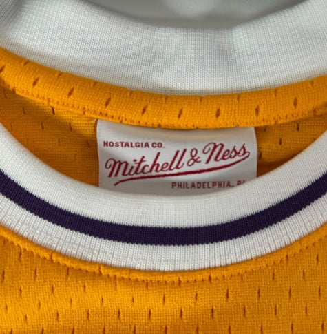 James Worthy Autographed/Inscribed "Big Game" M&N Swingman Jersey Fanatics COA