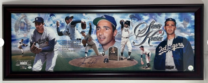 Sandy Koufax Autographed Limited Edition Photo Collage - Framed 39x15 - #23/200 OnlineAuthentics