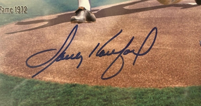 Sandy Koufax Autographed Limited Edition Photo Collage - Framed 39x15 - #23/200 OnlineAuthentics