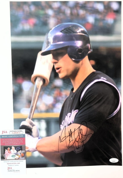 Matt Holliday Autographed 12"x18" Photo JSA COA - Latitude Sports Marketing