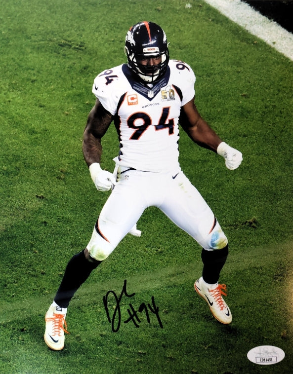 Demarcus Ware Autographed Broncos Super Bowl 50 8x10 Photo JSA COA