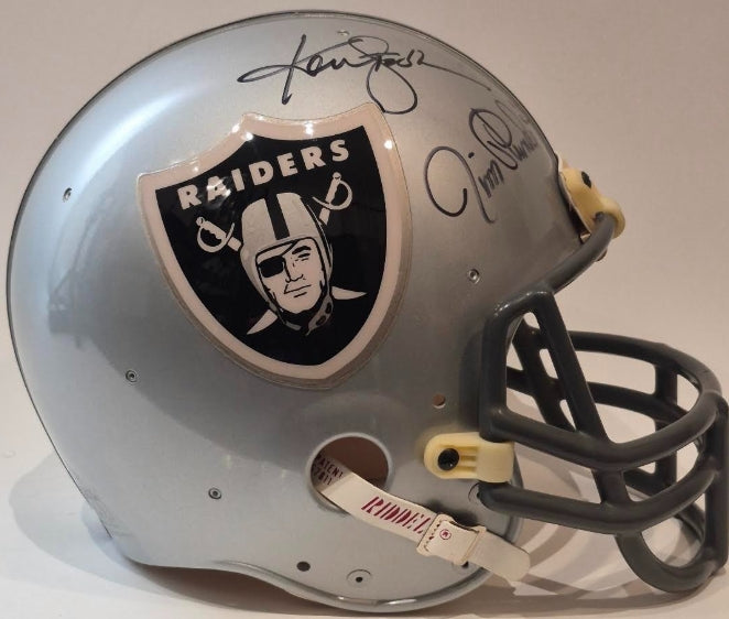 Oakland Raiders 4X Signed Helmet - Blanda, Stabler, Lamonica & Plunkett - JSA COA - Latitude Sports Marketing
