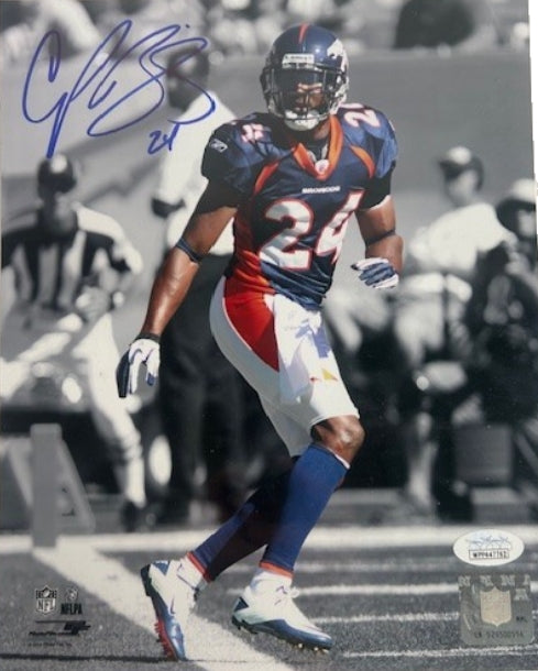 Champ Bailey Autographed Denver Broncos 8x10 Photo JSA COA