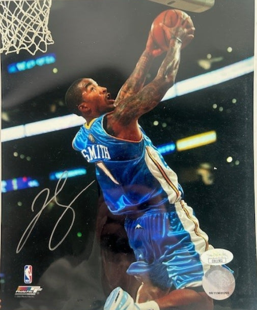 JR Smith Autographed Denver Nuggets 8x10 Photo James Spence Authentication COA
