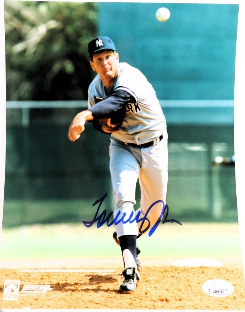 Tommy John Autographed New York Yankees 8x10 Photo JSA COA