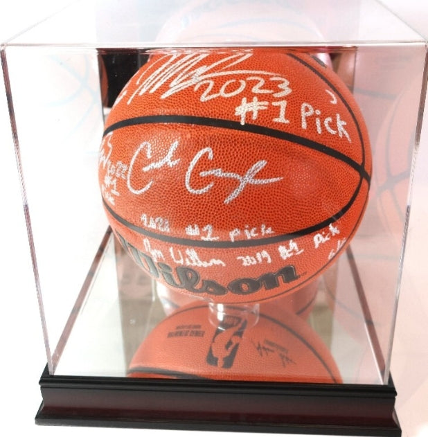 2019-2023 NBA #1 Draft Picks Autographed Basketball w/ case Fanatics COA LE of 6