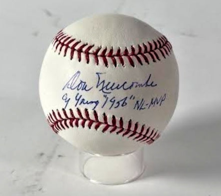 Don Newcombe Autographed Baseball - 1956 Cy Young & NL MVP Inscription - PSA COA