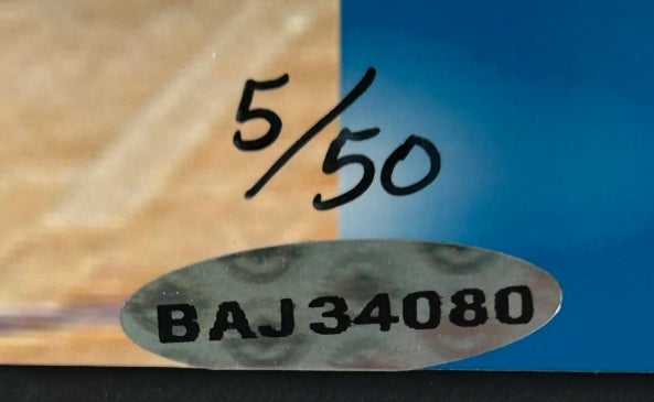 LeBron James & Carmelo Anthony Autographed UDA Rivals Photo in Lighted Shadowbox 31.5"x25.5" Frame