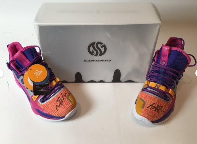 Aaron Gordon Autographed Denver Nuggets Basketball Shoes New w/box Beckett COA (Copy)