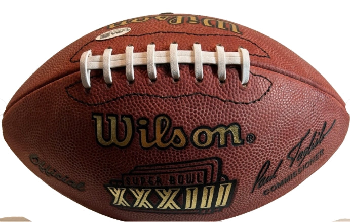 John Elway Autographed Super Bowl XXXIII Game Football - JSA COA - Latitude Sports Marketing