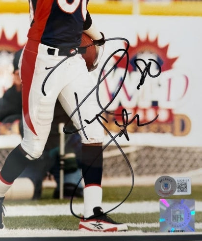 Rod Smith Autographed Denver Broncos 8x10 Mile High Salute Framed BAS COA