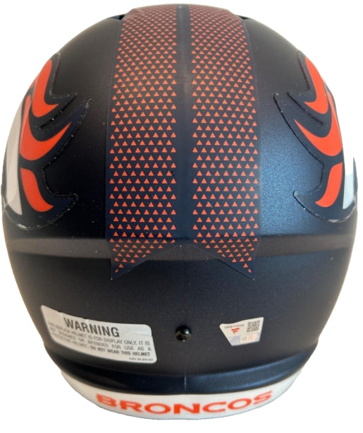 Peyton Manning Autographed Denver Broncos Navy 5280 Full-Size Replica Helmet Fanatics COA - Latitude Sports Marketing