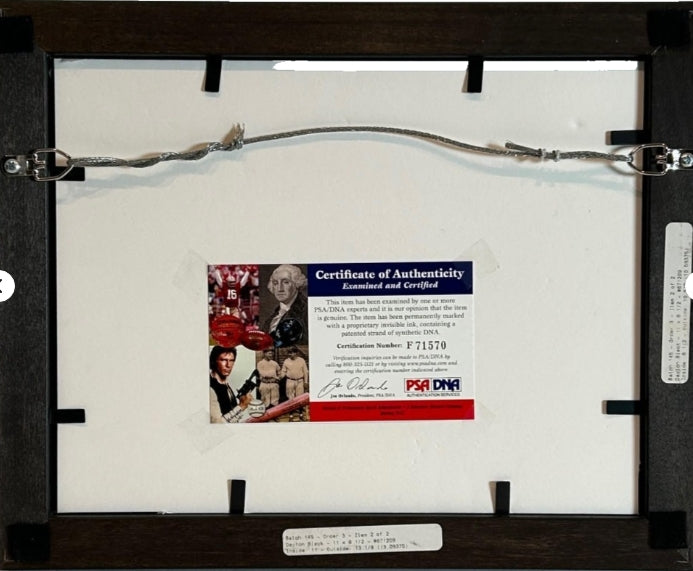 Chuck Jones Autographed "Chow Hound" 8x10 Photo – PSA/DNA COA #F71570 | Framed 13"W x 10.5"H - Latitude Sports Marketing