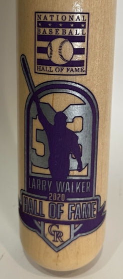 Larry Walker Autographed/Inscribed "HOF 2020" Cooperstown Collection LE-133 Bat — #38/133 — MLB COA