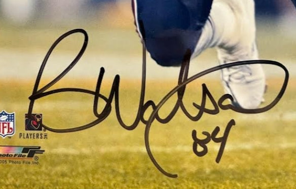 Ben Watson Autographed New England Patriots 8x10 Action Photo JSA COA - Latitude Sports Marketing