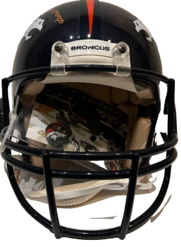 Terrell Davis Autographed/Inscribed "SB XXXII, SB XXXIII Champs" Pro Helmet - Radtke Sports COA - Latitude Sports Marketing