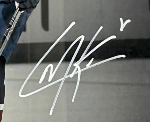 Cale Makar/Nathan MacKinnon Dual Autographed 16x20 Photo Framed Fanatics COA