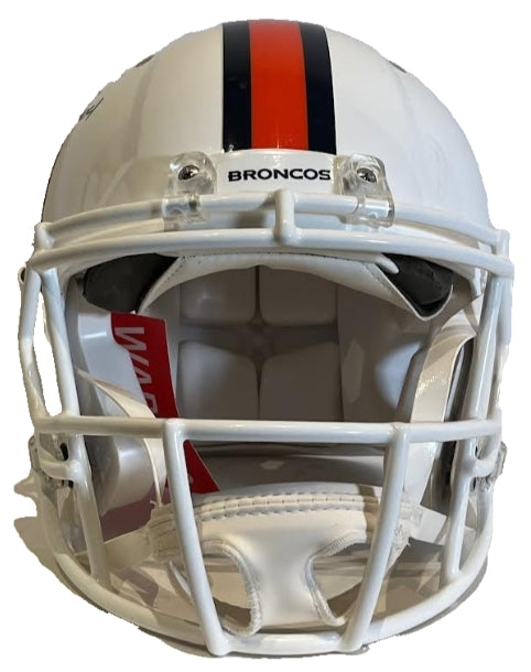 John Elway Autographed Triple Inscribed Snowcapped Broncos Helmet BAS COA - SB XXXII/XXXIII, MVP, HOF - Latitude Sports Marketing