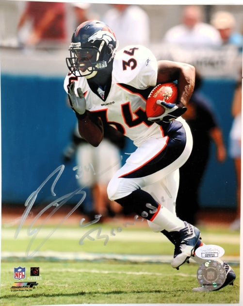 Tyrone Braxton Autographed Denver Broncos 8x10 Photo JSA COA