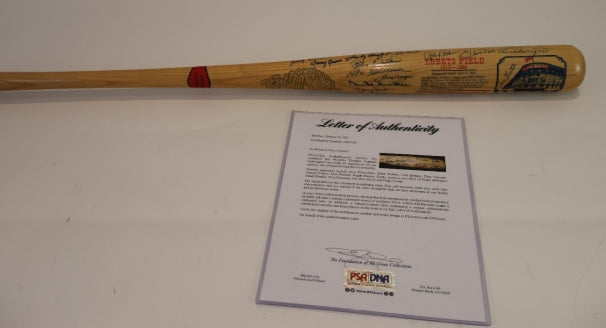 Brooklyn Dodgers/Ebbets Field Commemorative Bat w/ 47 Signatures PSA/DNA LOA