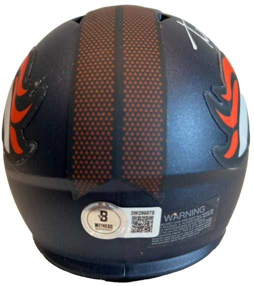 Aqib Talib Autographed Denver Broncos Navy Mini Helmet – Beckett COA - Latitude Sports Marketing