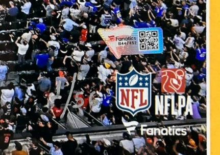 LA Rams Super Bowl LVI Celebration 16x20 Photo w/ 6 Signatures Fanatics COA