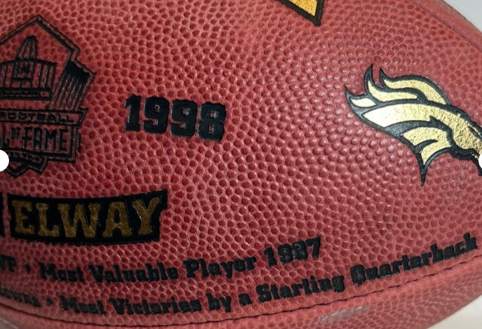 John Elway Autographed Hall of Fame 2004 Limited Edition Football #0363/2004 BAS COA