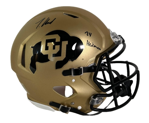 Travis Hunter Autographed/Inscribed "24 Heisman" CU Buffs Pro Helmet Beckett COA