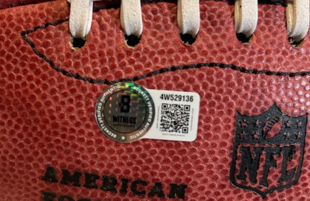 John Elway Autographed/Inscribed "SB XXXII & XXXIII Champs" The Duke NFL Football BAS COA