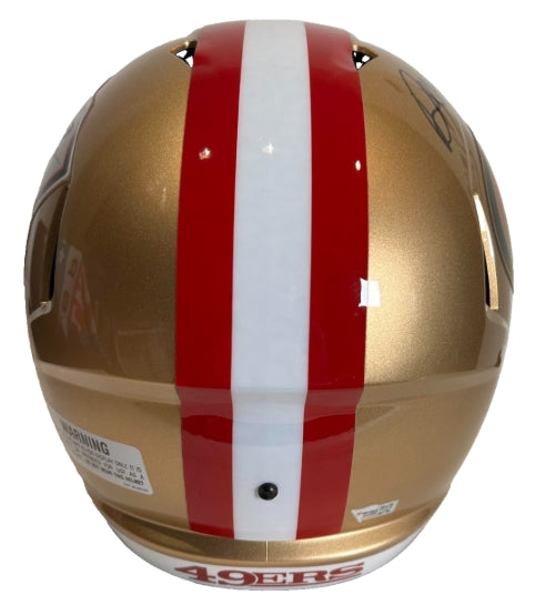 Deebo Samuel Autographed San Francisco 49ers 75th Anniversary Full-Size Replica Helmet – Fanatics Authentic COA