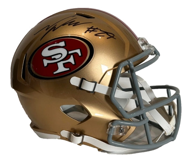 Talanoa Hufanga Autographed San Francisco 49ers Full-Size Replica Helmet – BAS Beckett COA