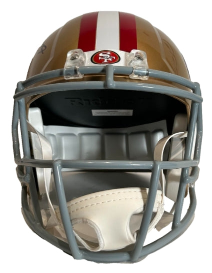 Talanoa Hufanga Autographed San Francisco 49ers Full-Size Replica Helmet – BAS Beckett COA