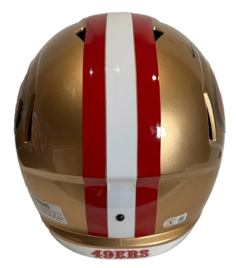 Talanoa Hufanga Autographed San Francisco 49ers Full-Size Replica Helmet – BAS Beckett COA