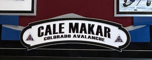 Cale Makar Autographed Inscribed 2022 SC Champs Colorado Avalanche Deluxe Framed Jersey Fanatics COA - Latitude Sports Marketing