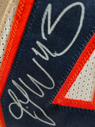 T.J. Ward Autographed/Inscribed "SB 50 Champs" Custom WHITE Jersey - BAS COA