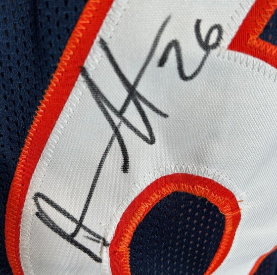 Darian Stewart Autographed/Inscribed "SB 50 Champs" Custom NAVY Jersey - BAS COA