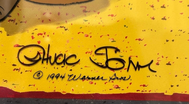 Chuck Jones Autographed Wile E. Coyote LE 343/500 SeriCel - JSA COA Framed (16"W x 18"H)