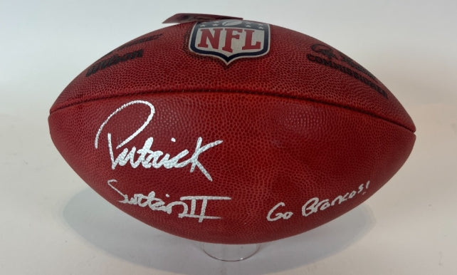 Patrick Surtain II Autographed/Inscribed 'Go Broncos' NFL Football with Beckett COA