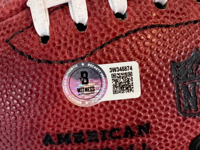 Patrick Surtain II Autographed/Inscribed 'Go Broncos' NFL Football with Beckett COA