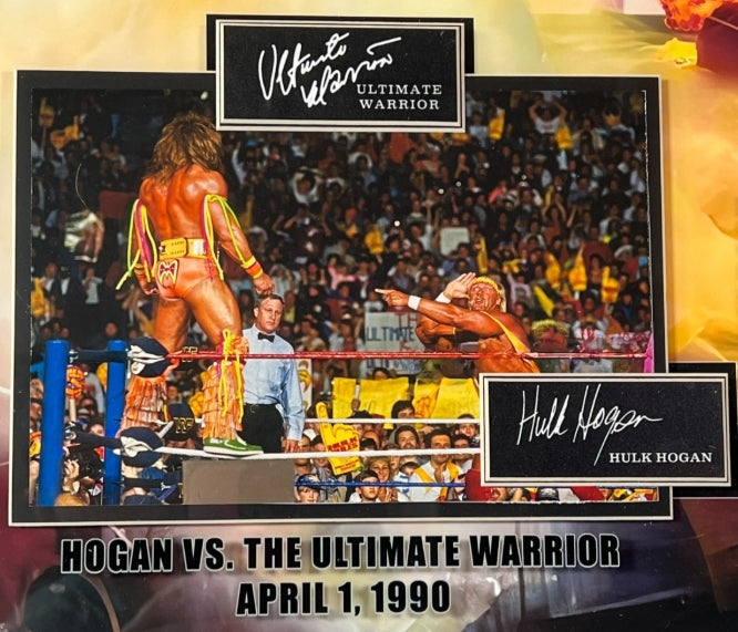 "The Immortal Hulk Hogan" Photo Collage with 4 Laser Engraved Signatures - Latitude Sports Marketing
