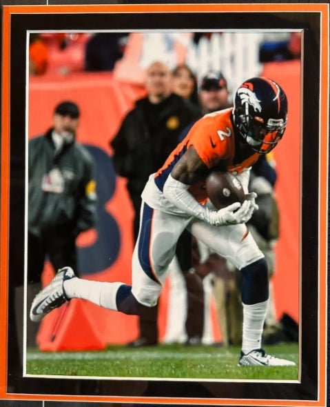 Patrick Surtain II Autographed Custom Navy Broncos Jersey Deluxe Framed Display with BAS COA - Latitude Sports Marketing