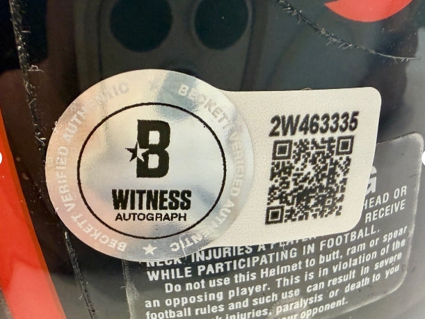 Chris Harris Jr. Autographed Broncos Mini Helmet Inscribed "SB 50 Champs" Beckett COA