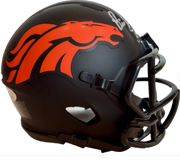 Bill Romanowski Autographed Denver Broncos Eclipse Mini Helmet - JSA Certified