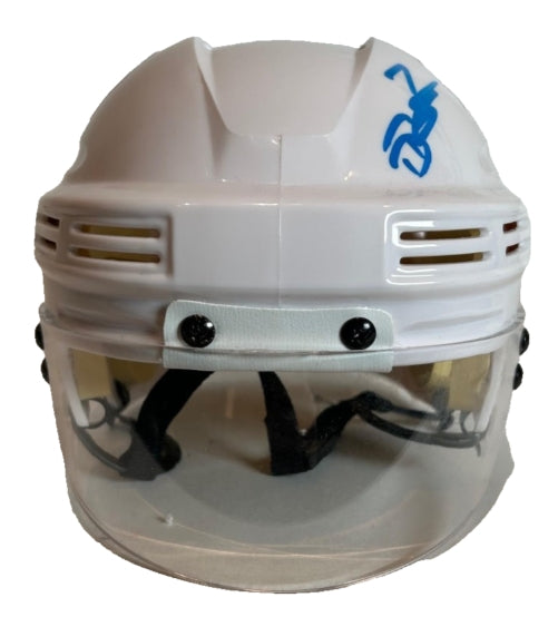 Devon Toews Autographed Colorado Avalanche White Mini Helmet (JSA COA) - Latitude Sports Marketing