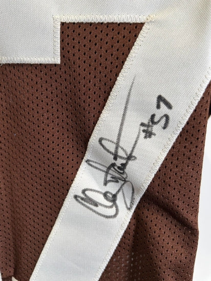 Clay Matthews, Sr. Autographed Cleveland Browns Custom Jersey — BAS COA