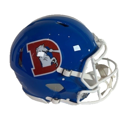 Denver Broncos BlueFull-Size Retro 'D' Logo Proline Authentic Riddell Helmet