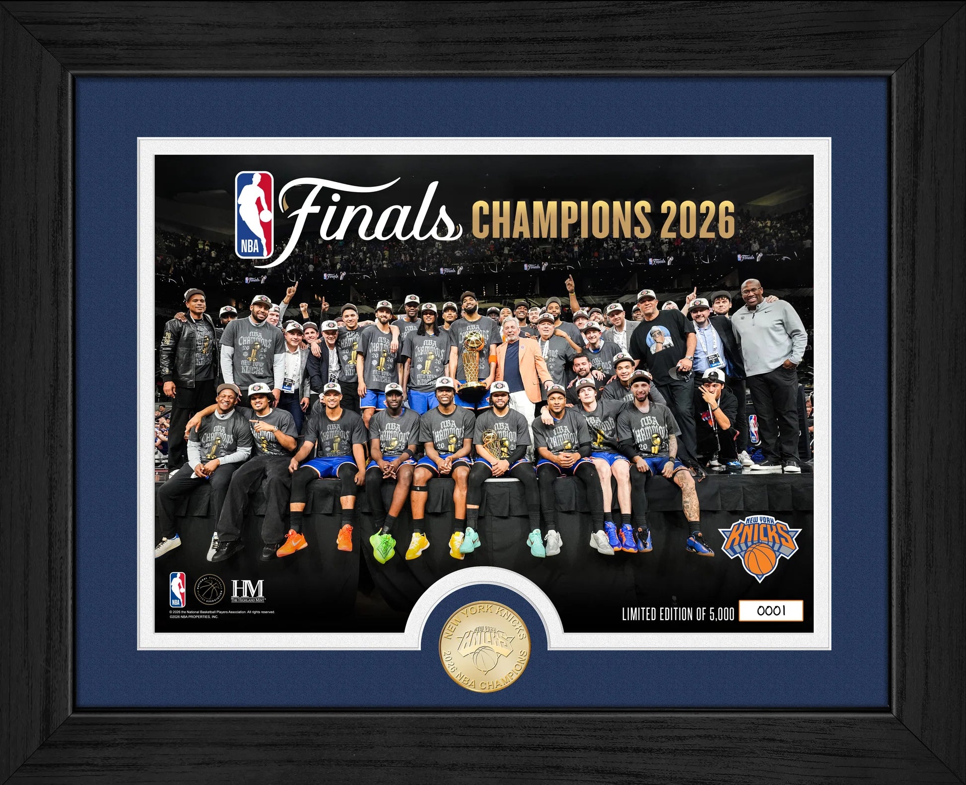 New York Knicks 2026 NBA Champions Celebration Bronze Coin Photo Mint – Limited Edition of 5,000 (Pre-Order)