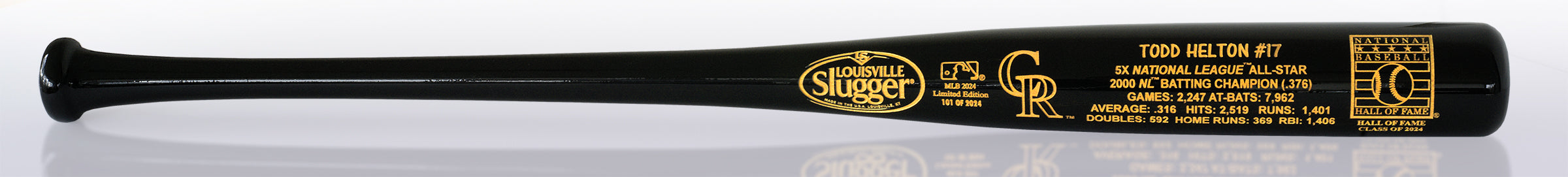 Todd Helton Baseball HOF Louisville Slugger Bat - Latitude Sports Marketing